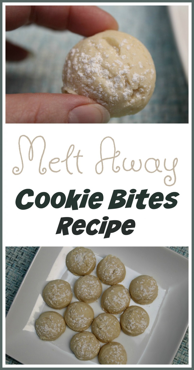 Melt Away Cookie Bites {Recipe}