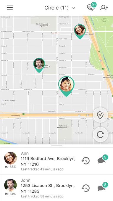 famelee family tracking app