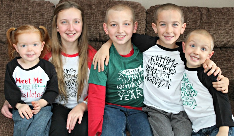 Our 5 Loves ~ Kids Christmas Tees & Raglans