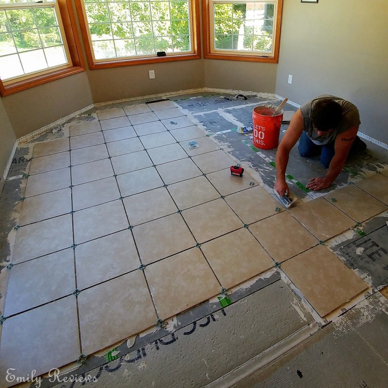 Diy 8 Steps To Laying A New Tile Floor Emily Reviews