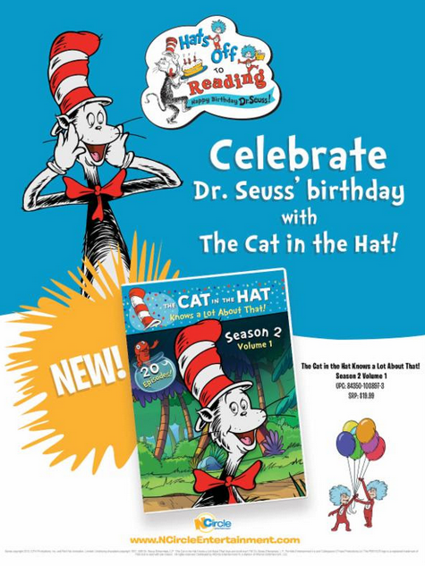 Celebrate Dr. Seuss' Birthday With The Cat In The Hat 