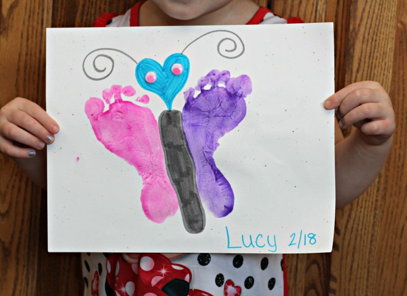 Encouraging The Arrival Of Spring With Foot Print Butterflies