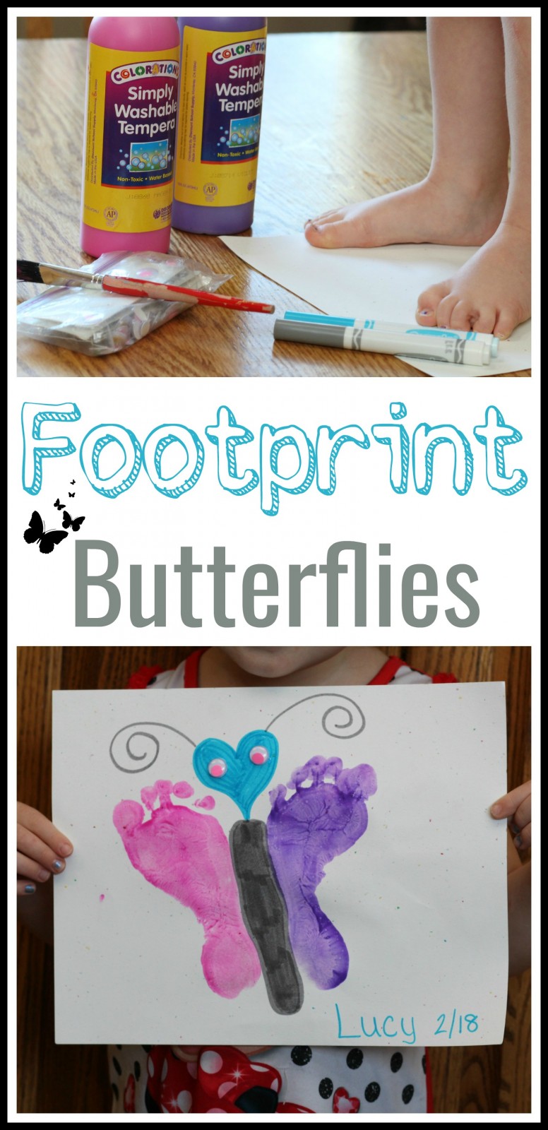 Encouraging The Arrival Of Spring With Foot Print Butterflies