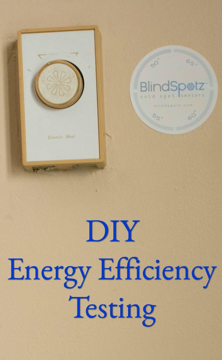 DIY Energy Efficiency testing BlindSPotz cold sensors