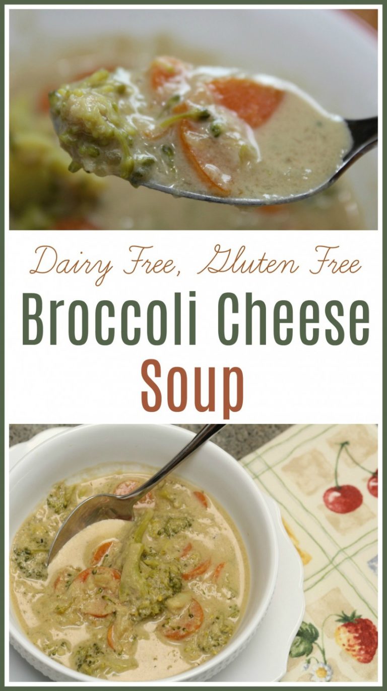 Dairy Free, Gluten Free Broccoli Cheese Soup Recipe | Emily Reviews
