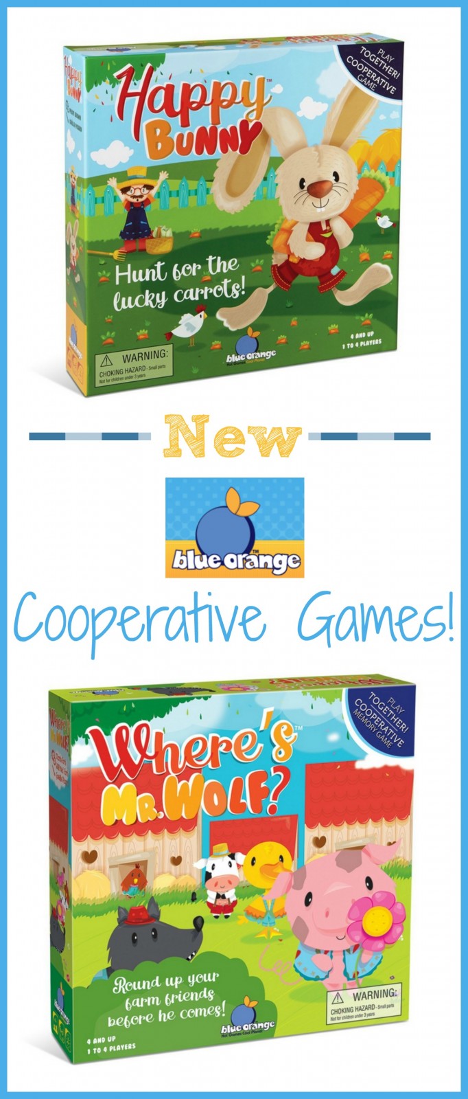 Blue Orange Games ~ Cooperative Games For Preschoolers