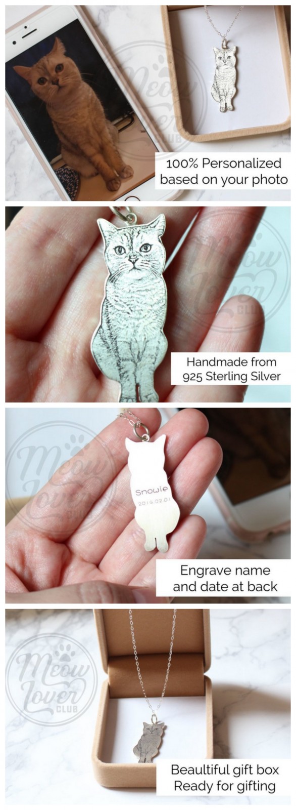 Meow Lover Club Custom Necklace, Bracelet, & Keychain