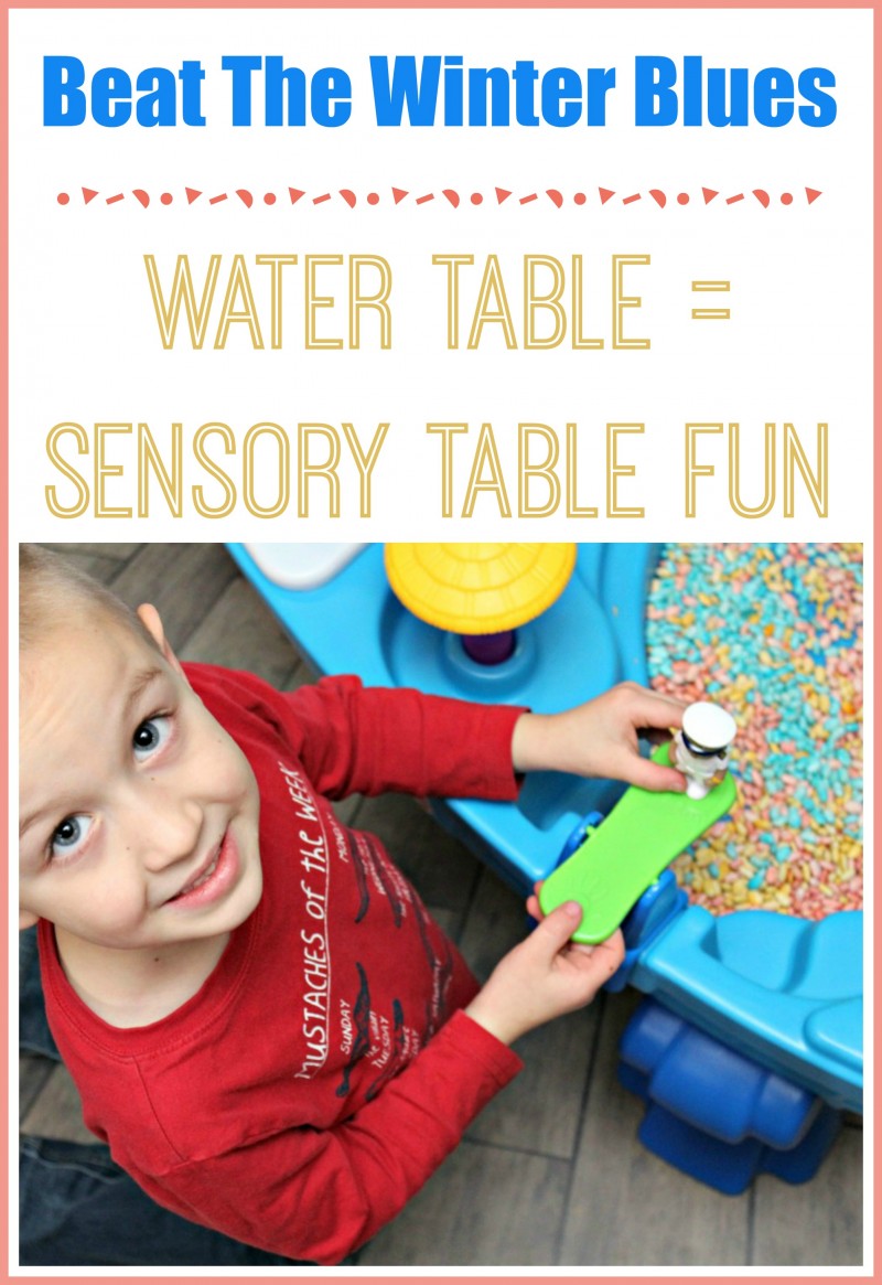 Beat The Winter Blues: Water Table = Sensory Bin )Turn Your Water Table Into A Sensory Bin)