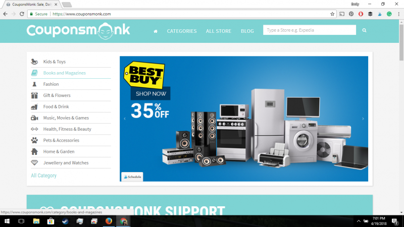 CouponsMonk coupon website