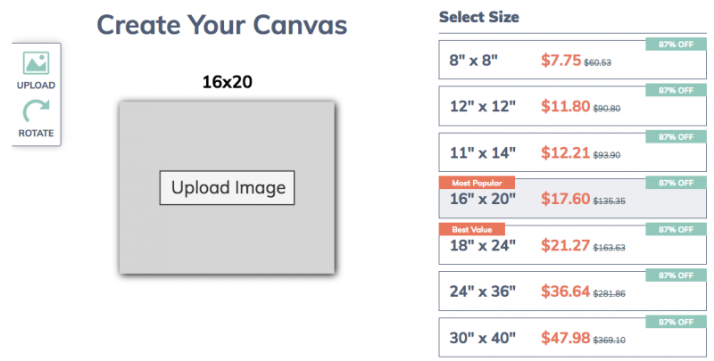 Canvas On The Cheap ~ Affordable Canvas Prints!