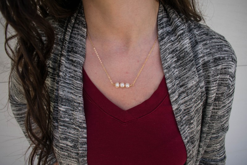 Nadine west Twist of Pearl necklace