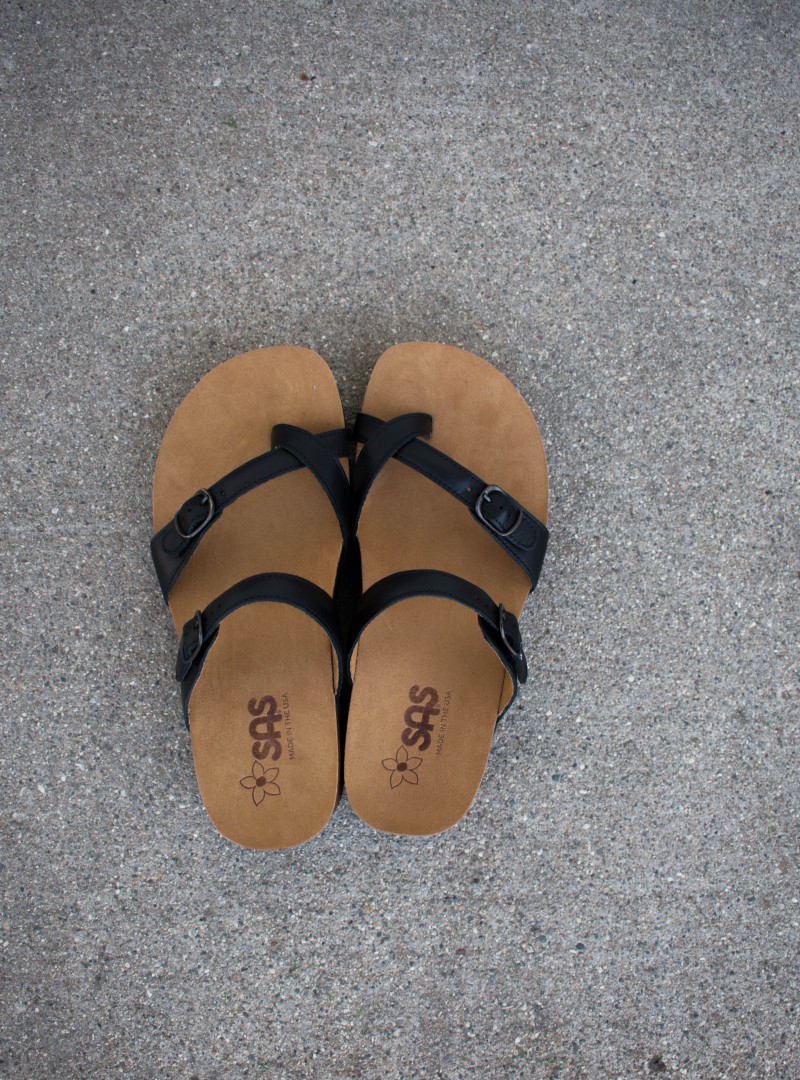 Sas shelly black sandals