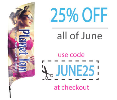 Half Price Banners Sale on Feather Flags