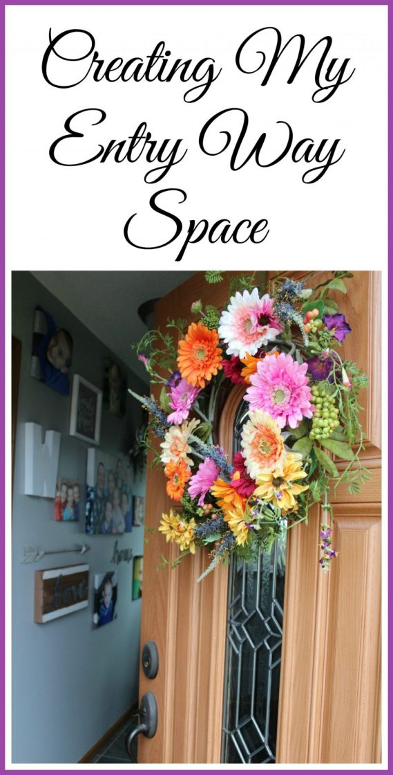 Creating My Entry Way Space With: Silk Plants Direct African Sunflower Wreath