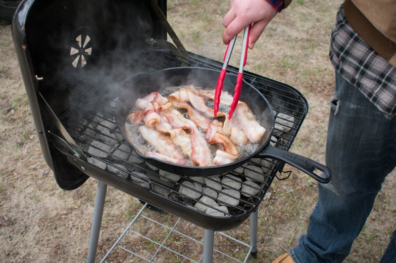 GoodCook 10 Cast Iron Skillet Pan with Rim