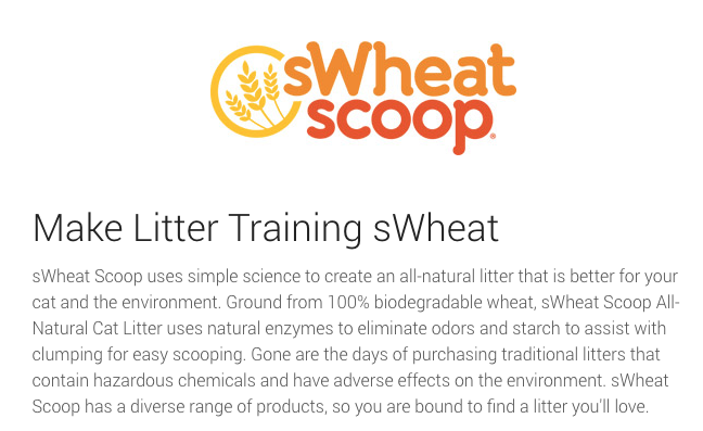 sWheat Scoop Premium+ Natural Clumping Wheat Cat Litter From Chewy.com