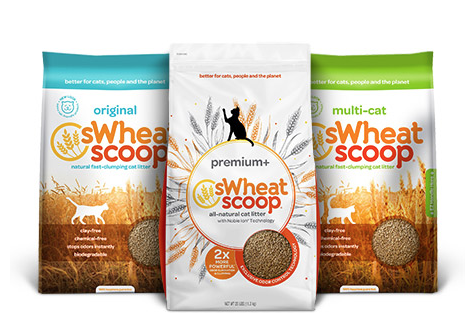 sWheat Scoop Premium+ Natural Clumping Wheat Cat Litter From Chewy.com