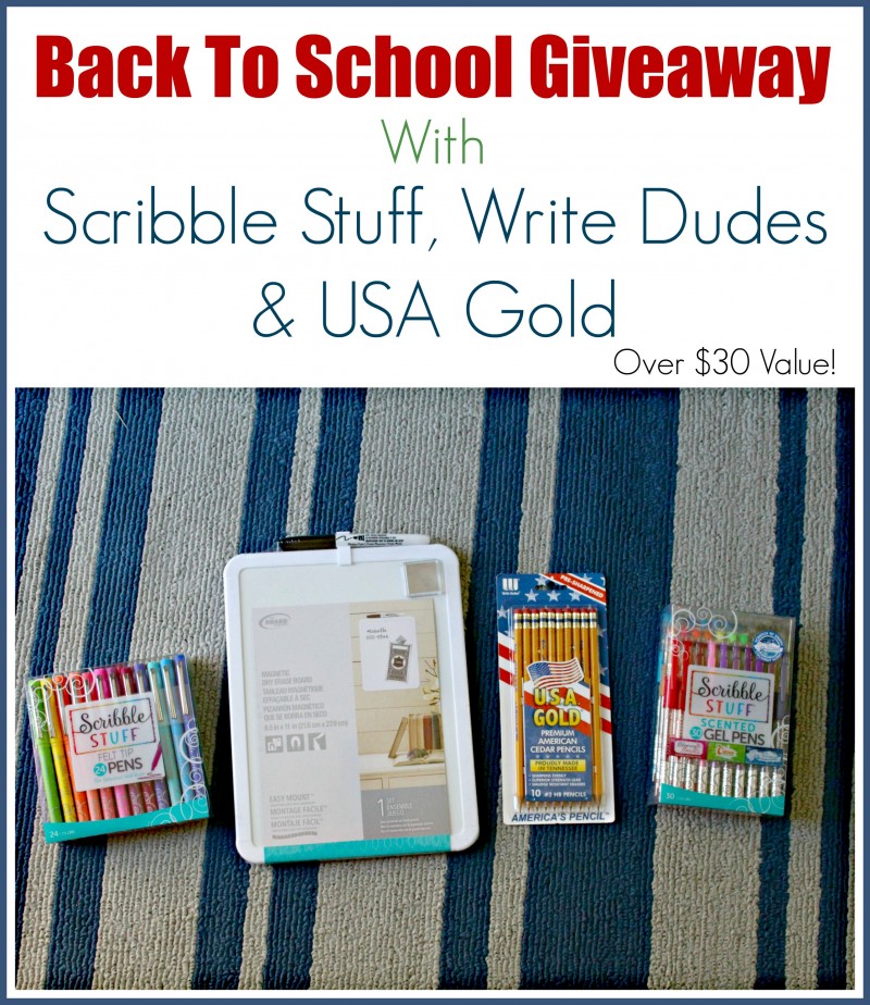 Back To School With Scribble Stuff, Write Dudes & USA Gold
