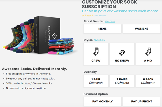 Sock Fancy Sock Subscription Box