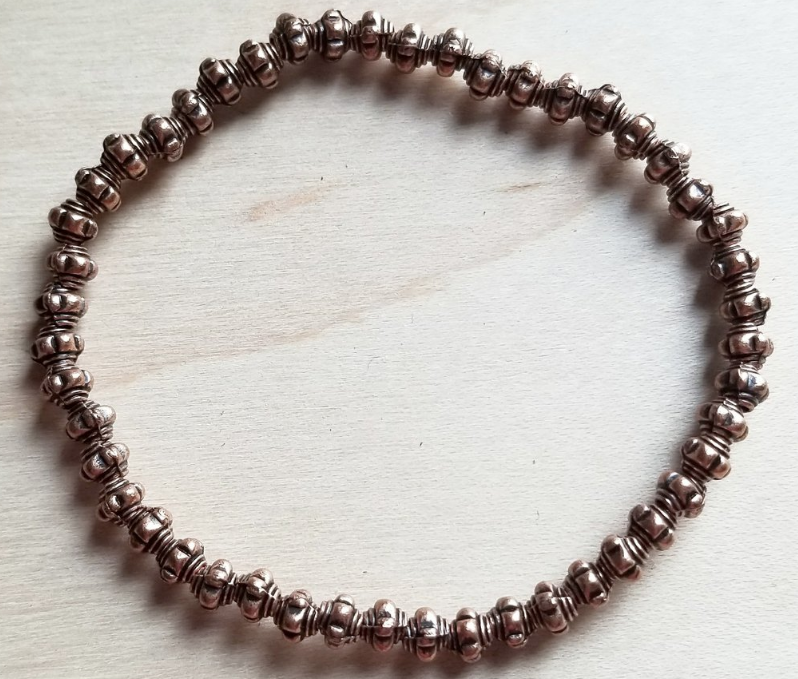 The Jewelry Junkie Bracelet Bar-Copper or Glass Beaded Single 800L