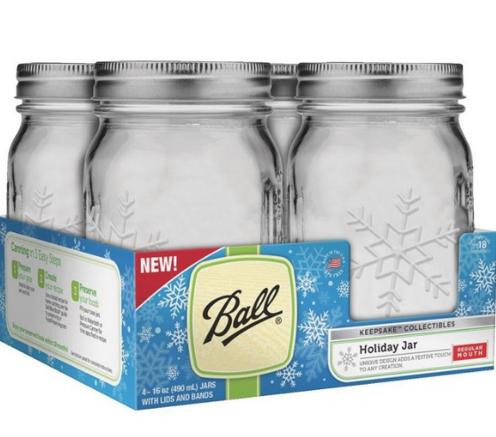 Ball Canning Snowflake Jars