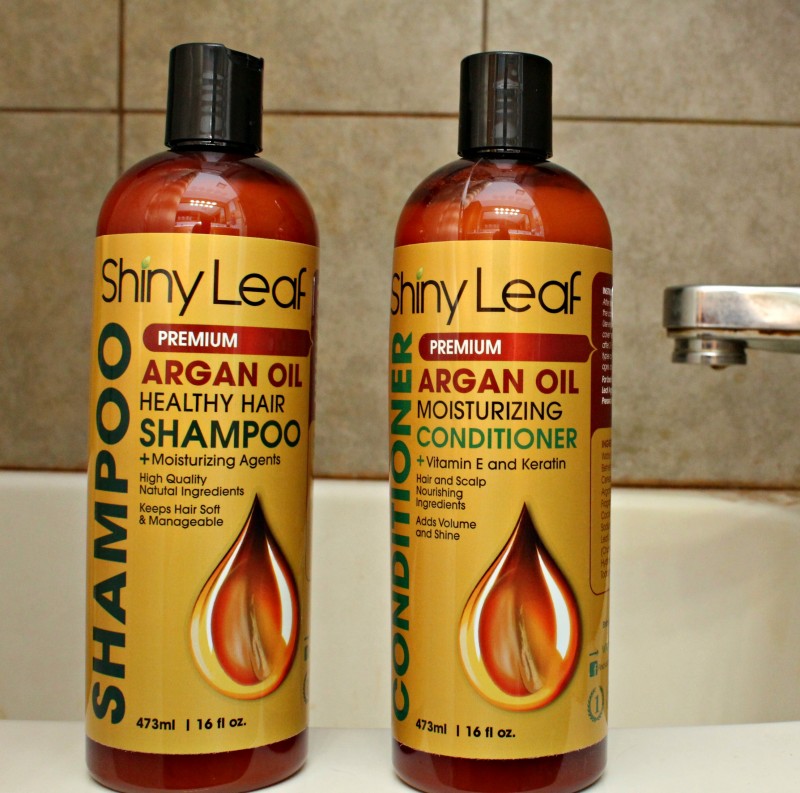 Shiny Leaf Argan Oil Healthy Hair Shampoo + Conditioner