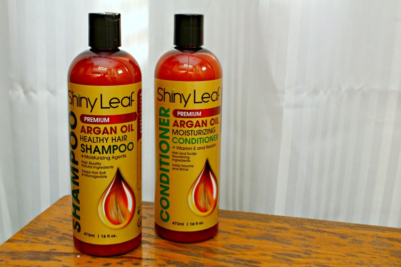 Shiny Leaf Argan Oil Healthy Hair Shampoo + Conditioner