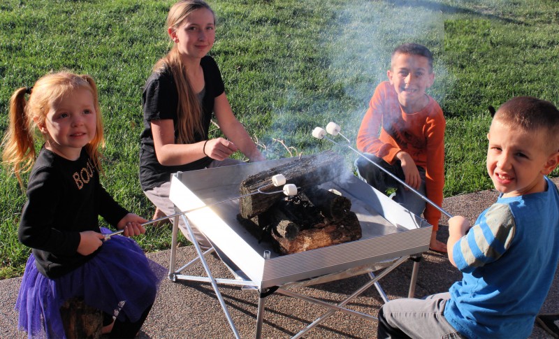 Fireside Outdoor Pop-Up Pit Base Kit & Heat Shield Combo