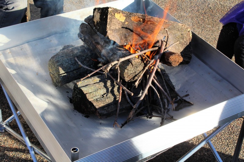 Fireside Outdoor Pop-Up Pit Base Kit & Heat Shield Combo