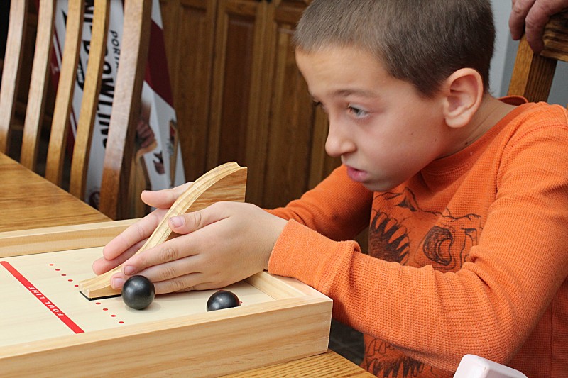 GoSports Tabletop Premium Wooden Bowling Game 