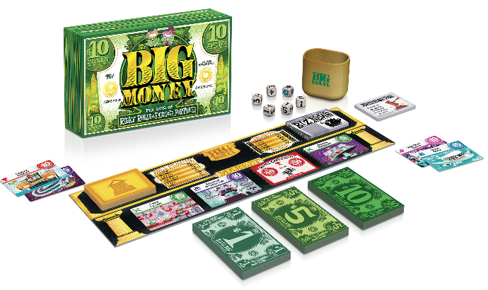 Big Money Board Game, The Dice-Rolling Money Game Mashup, 2-5 Players, Ages 8+