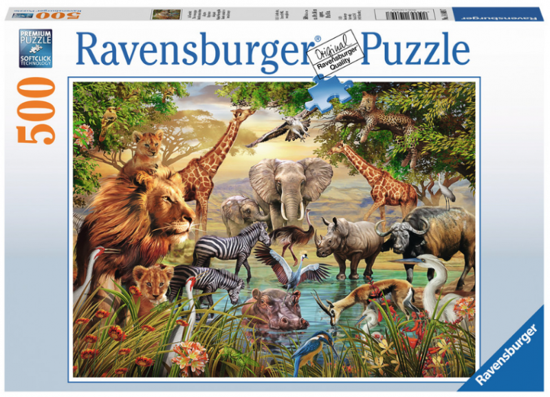 Ravensburger Majestic Watering Hole 500 piece puzzle