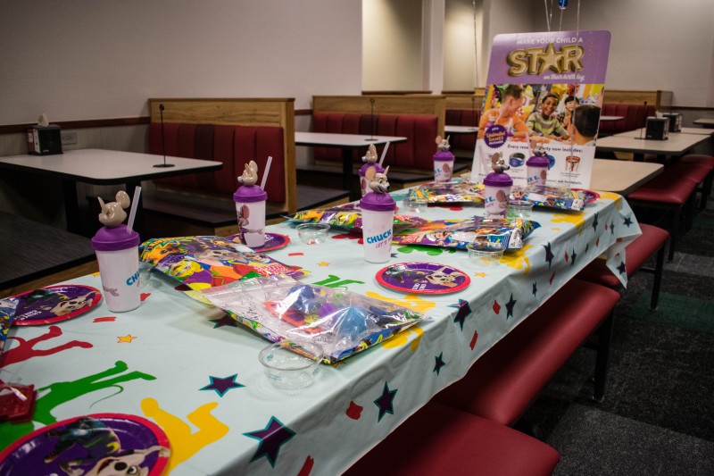 Chuck E Cheese birthday party