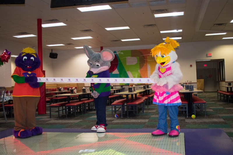 Chuck E Cheese's grand re-opening