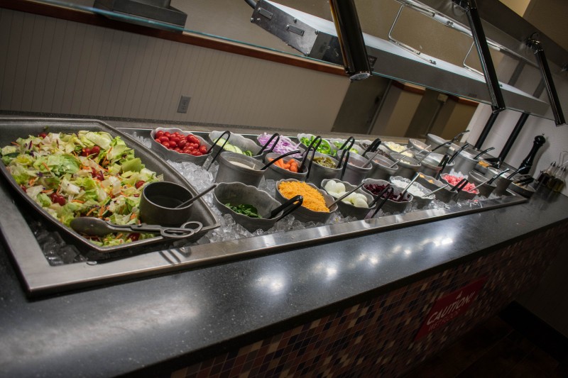 Chuck E Cheeses salad bar