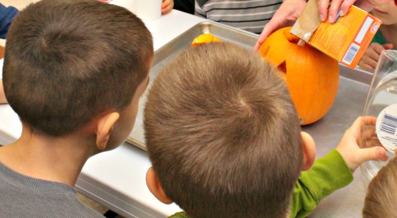 Another Use For Pumpkins - Science Experiment Pumpkin Volcano!