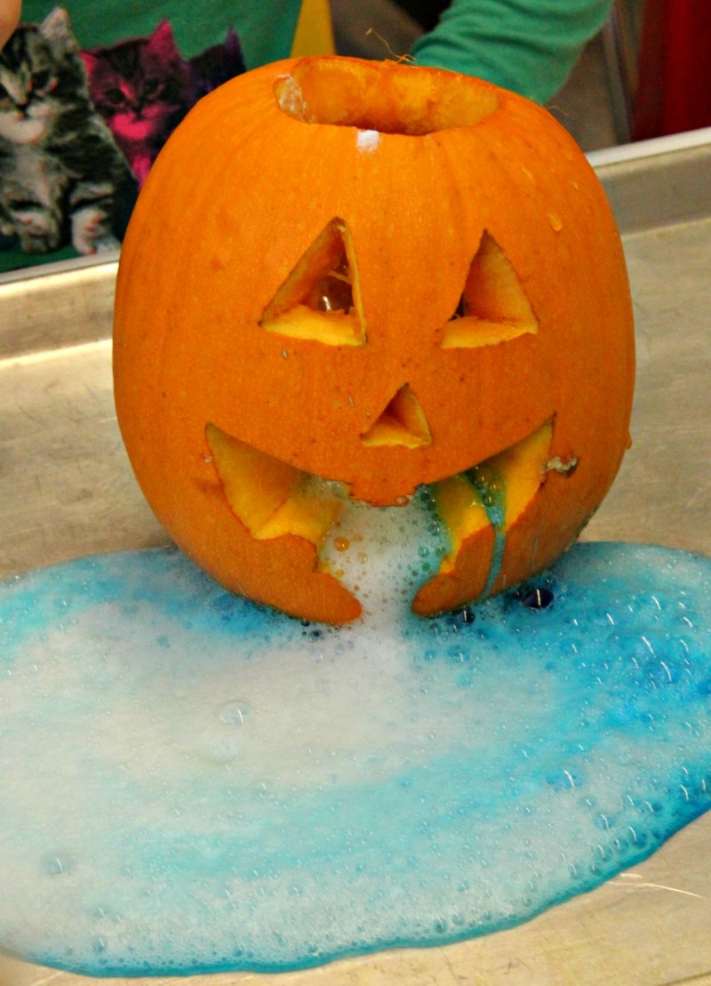Another Use For Pumpkins - Science Experiment Pumpkin Volcano!