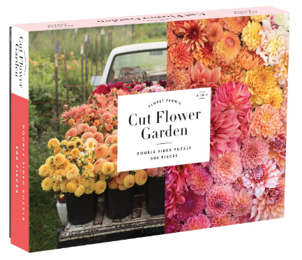 Galison Floret Farm's Cut Flower Garden 2-Sided 500 Piece Puzzle