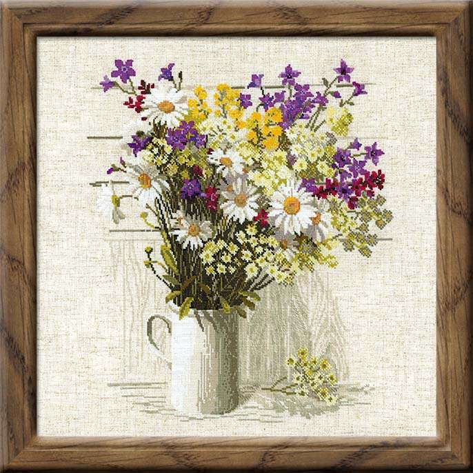 Riolis sunflowers cross stitch kit