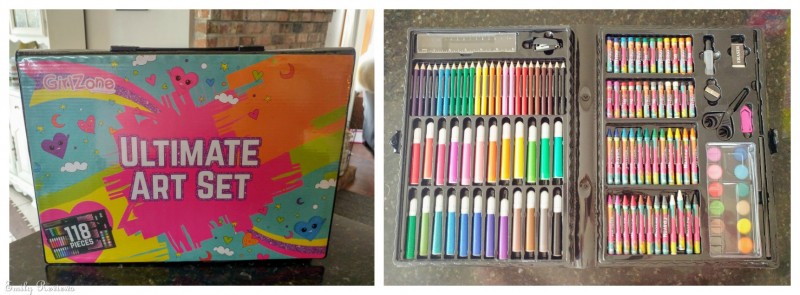 GirlZone Ultimate Art Set For Girls ages 5-8, 118 Piece Kids