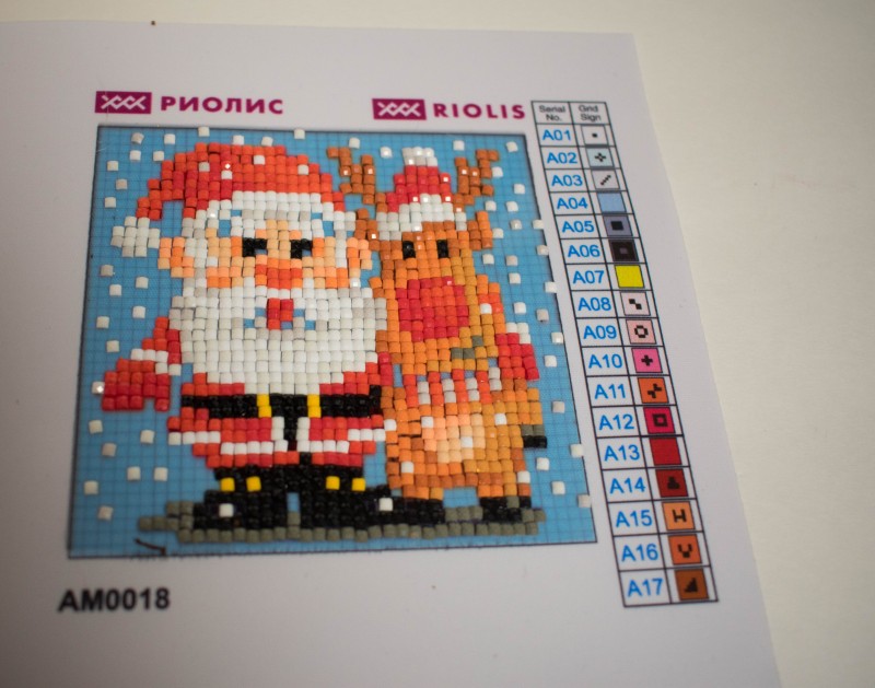 RIOLIS santa claus diamond mosaic