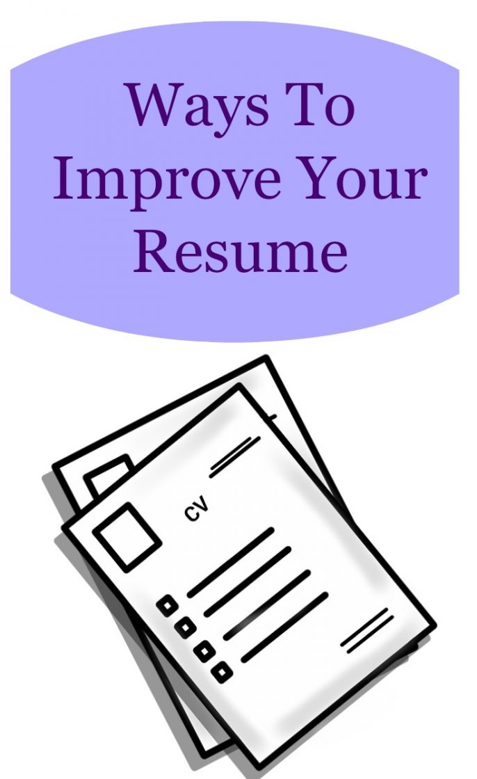 ways to improve your resume