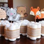 DIY Woodland Creature Centerpieces for a Baby Shower