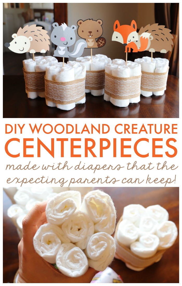 woodland centerpieces baby shower