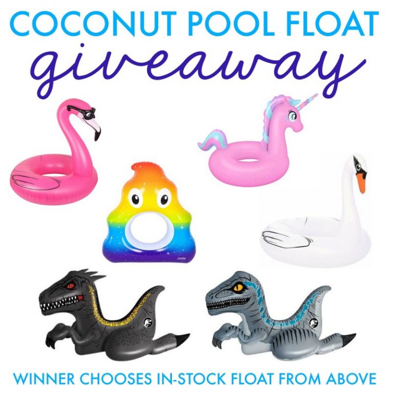 Coconut Float Pool Float Review + Giveaway | Emily Reviews