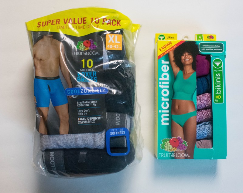 Fruit of the loom bonus packs underwear