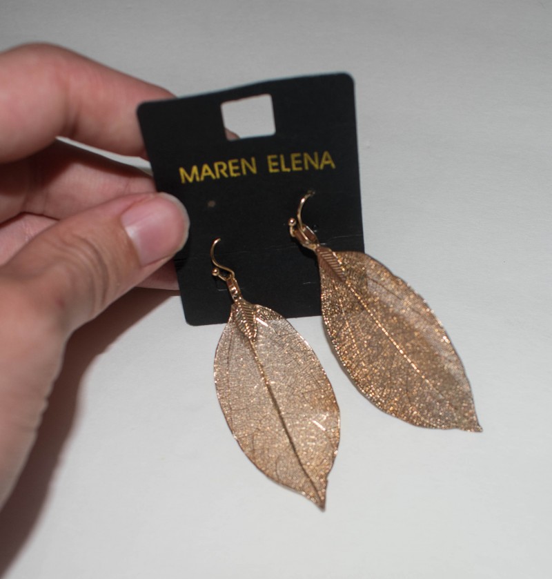 Leaf earrings nadine west