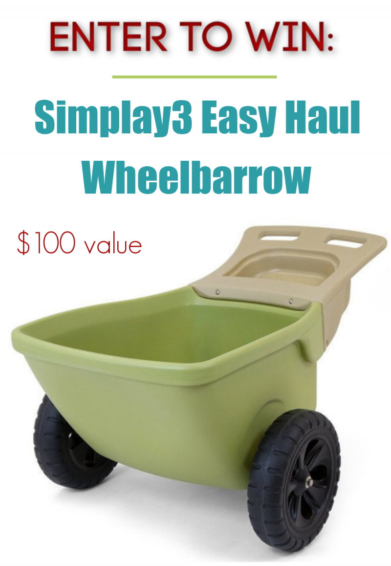 Simplay3 Easy Haul Wheelbarrow Giveaway