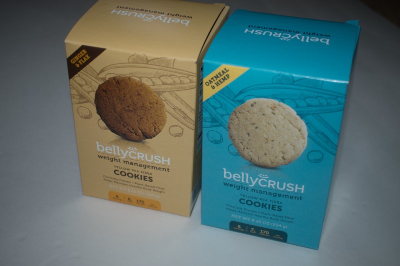 BellyCrush yellow pea fiber weight management cookies