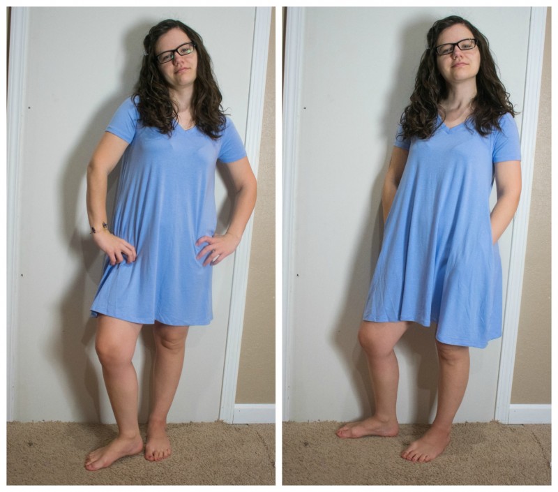 Nadine West Blue Cotton Dress